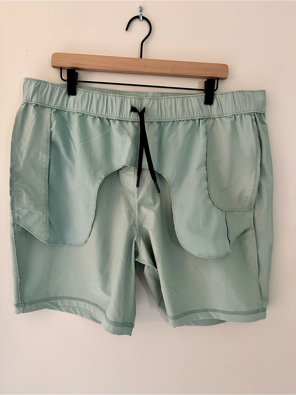 Rhoback Sage Seafoam Green Athletic Shorts with Back Pocket Tie Waist Sz 3XL - Picture 6 of 11